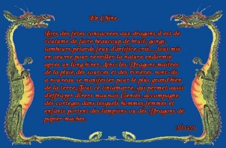 Les Dragons chinois
